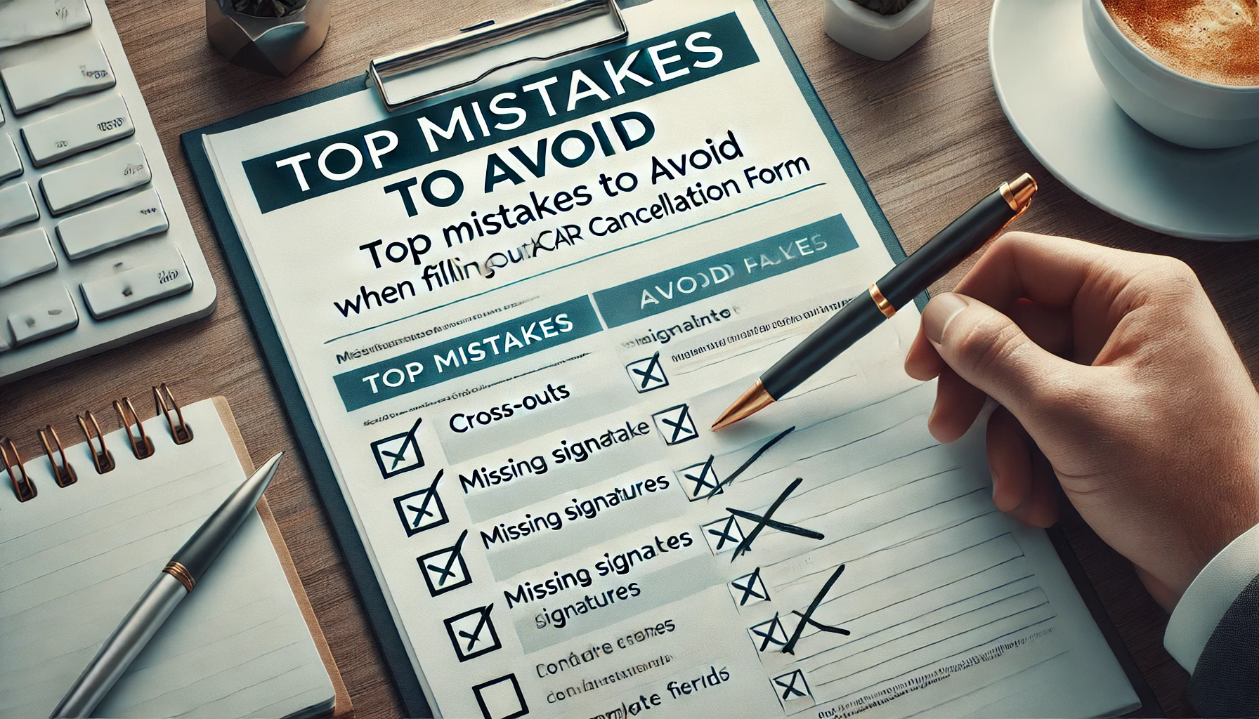 Mistakes to Avoid When Filling Out Acord Cancellation Form